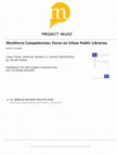 Research paper thumbnail of Urban Public Libraries: Workforce Competencies