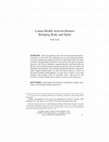 Research paper thumbnail of Latina Health Activist-Healers Bridging Body and Spirit