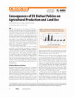 Research paper thumbnail of Consequences of EU Biofuel Policies on Agricultural Production and Land Use