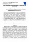 Research paper thumbnail of Effect of sowing depth and population density on yield attributes and yield of wheat