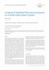 Research paper thumbnail of A Hybrid of Modified PSO and Local Search on a Multi-robot Search System