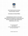 Research paper thumbnail of SOBRERREPRESENTACIÓN DE LAS SECCIONES ELECTORALES DEL INTERIOR EN LA LEGISLATURA DE LA PROVINCIA DE BUENOS AIRES: RAZONES DE SU PERSISTENCIA (1994- 2011).