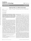 Research paper thumbnail of Single-layer MoS2 as an efficient photocatalyst