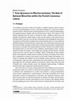 Research paper thumbnail of From Ignorance to Effective Inclusion: The Role of National Minorities within the Finnish Consensus Culture