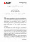 Research paper thumbnail of Immigrant Settlement Services Literacy