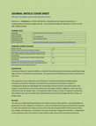 Research paper thumbnail of Self-identity, rationalisation and cognitive dissonance in undergraduate architectural design learning (2009)