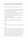 Research paper thumbnail of Divergence and Convergence in Nutrition Science 