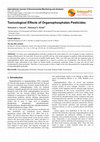 Research paper thumbnail of Toxicological Effects of Organophosphates Pesticides