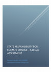 Research paper thumbnail of STATE RESPONSIBILITY FOR CLIMATE CHANGE—A LEGAL ASSESSMENT