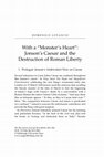 Research paper thumbnail of With a “Monster's Heart”: Jonson's Caesar and the Destruction of Roman Liberty