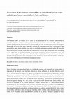 Research paper thumbnail of Assessment of the intrinsic vulnerability of agricultural land to water and nitrogen losses: case studies in Italy and Greece