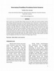 Research paper thumbnail of Determinan Pemilihan Persalinan Sectio Caesarea