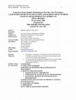 Research paper thumbnail of Long-term Water Quality Monitoring in West Bay, New Providence LAND-BASED SOURCES OF POLLUTION AND MARINE IMPACTS FROM COASTAL DEVELOPMENT IN LYFORD CAY