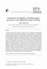 Research paper thumbnail of Instruments of Judgment: Inscribing Organic Processes in Late Eighteenth-Century Germany