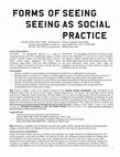 Research paper thumbnail of Forms of Seeing / Seeing as Social Practice - Fall 2015