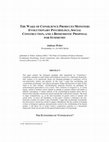 Research paper thumbnail of The Wake of Consilience Produces Monsters Evolutionary Psychology, Social Construction, and a Biosemiotic Proposal for Symmetr