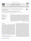 Research paper thumbnail of A software prototype for material handling equipment selection for construction sites