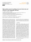 Research paper thumbnail of High-resolution numerical modeling of mesoscale island wakes and sensitivity to static topographic relief data