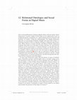 Research paper thumbnail of ‘Social forms and relational ontologies in digital music’ (2012)