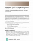 Research paper thumbnail of I. TỔNG QUAN II. LỰA CHỌN KHÁNG SINH