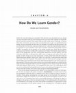 Research paper thumbnail of Gender and Socialization