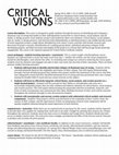 Research paper thumbnail of Critical Visions: The Future - Spring 2014