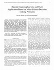 Research paper thumbnail of Bipolar Neutrosophic Sets and Their Application Based on Multi-Criteria Decision Making Problems