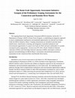 Research paper thumbnail of The Basin-Scale Opportunity Assessment Initiative: Synopsis of the Preliminary Scoping Assessments for the Connecticut and Roanoke River Basins