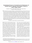 Research paper thumbnail of Intraluminal Pressure Is Essential for the Maintenance of Smooth Muscle Caldesmon and Filamin Content in Aortic Organ Culture