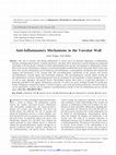 Research paper thumbnail of Anti-Inflammatory Mechanisms in the Vascular Wall