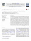 Research paper thumbnail of Assessing ecological community health in coastal estuarine systems impacted by multiple stressors