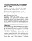 Research paper thumbnail of ANTIOXIDANT RESPONSES OF PEANUT (ARACHIS HYPOGAEA L.) SEEDLINGS TO PROLONGED SALTINDUCED STRESS