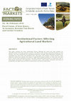 Research paper thumbnail of Institutional Factors Affecting Agricultural Land Markets