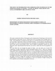 Research paper thumbnail of THE EFFECT OF INFORMATION AND COMMUNICATION TECHNOLOGY IN THE GROWTH OF RURAL ECONOMY:  A STUDY OF ORUKU TOWN NKANU EAST LOCAL GOVERNMENT AREA OF ENUGU STATE                                                                  BY                             NOMEH CHUKWUNONSO MICHAEL (2015)