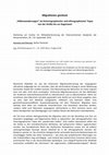 Research paper thumbnail of Migrationes gentium. „Völkerwanderungen“ als historiographischer und ethnographischer Topos  von der Antike bis zur Gegenwart