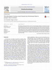 Research paper thumbnail of The advantage of using a starch based non-Newtonian fluid to prepare micro sections