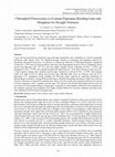 Research paper thumbnail of Chlorophyll Fluorescence to Evaluate Pigeonpea Breeding Lines and Mungbean for Drought Tolerance