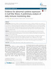 Research paper thumbnail of Evidence for abnormal cytokine expression in Gulf War Illness: A preliminary analysis of daily immune monitoring data