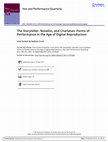 Research paper thumbnail of The Storyteller, Novelist, and Charlatan: Forms of Performance in the Age of Digital Reproduction