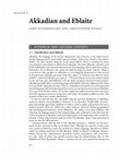 Research paper thumbnail of Akkadian and Eblaite, CEWAL