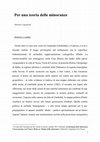 Research paper thumbnail of Per una teoria delle minoranze