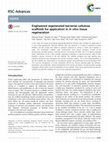 Research paper thumbnail of Engineered regenerated bacterial cellulose scaffolds for application in in vitro tissue regeneration