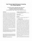 Research paper thumbnail of Fault tolerant high performance computing by a coding approach