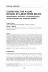 Research paper thumbnail of Contesting the racial division of labor from below: Representation and union organizing among African-American and immigrant workers