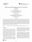 Research paper thumbnail of Implementing knowledge management systems in inter-organizational partnerships