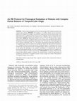 Research paper thumbnail of An MR protocol for presurgical evaluation of patients with complex partial seizures of temporal lobe origin