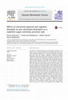 Research paper thumbnail of Effects of concurrent physical and cognitive demands on arm movement kinematics in a repetitive upper-extremity precision task