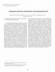 Research paper thumbnail of Ammonium and nitrate zonation below marsh agricultural soils