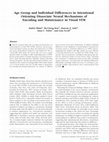 Research paper thumbnail of Age Group and Individual Differences in Attentional Orienting Dissociate Neural Mechanisms of Encoding and Maintenance in Visual STM