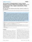 Research paper thumbnail of The Increase in Phosphorylation Levels of Serine Residues of Protein HSP70 during Holding Time at 17°C Is Concomitant with a Higher Cryotolerance of Boar Spermatozoa